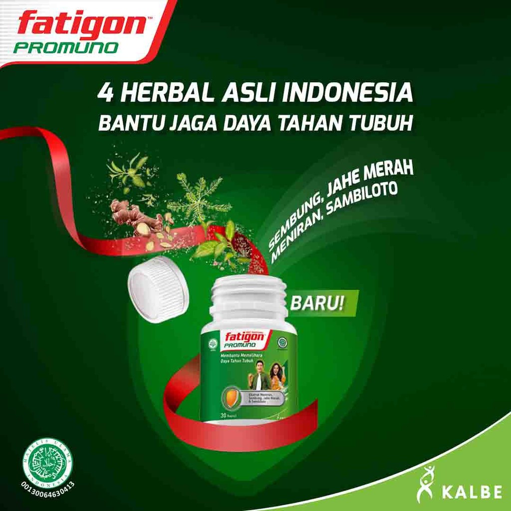 Fatigon Promuno Suplemen Daya Tahan Tubuh - Botol Isi 30 Kapsul