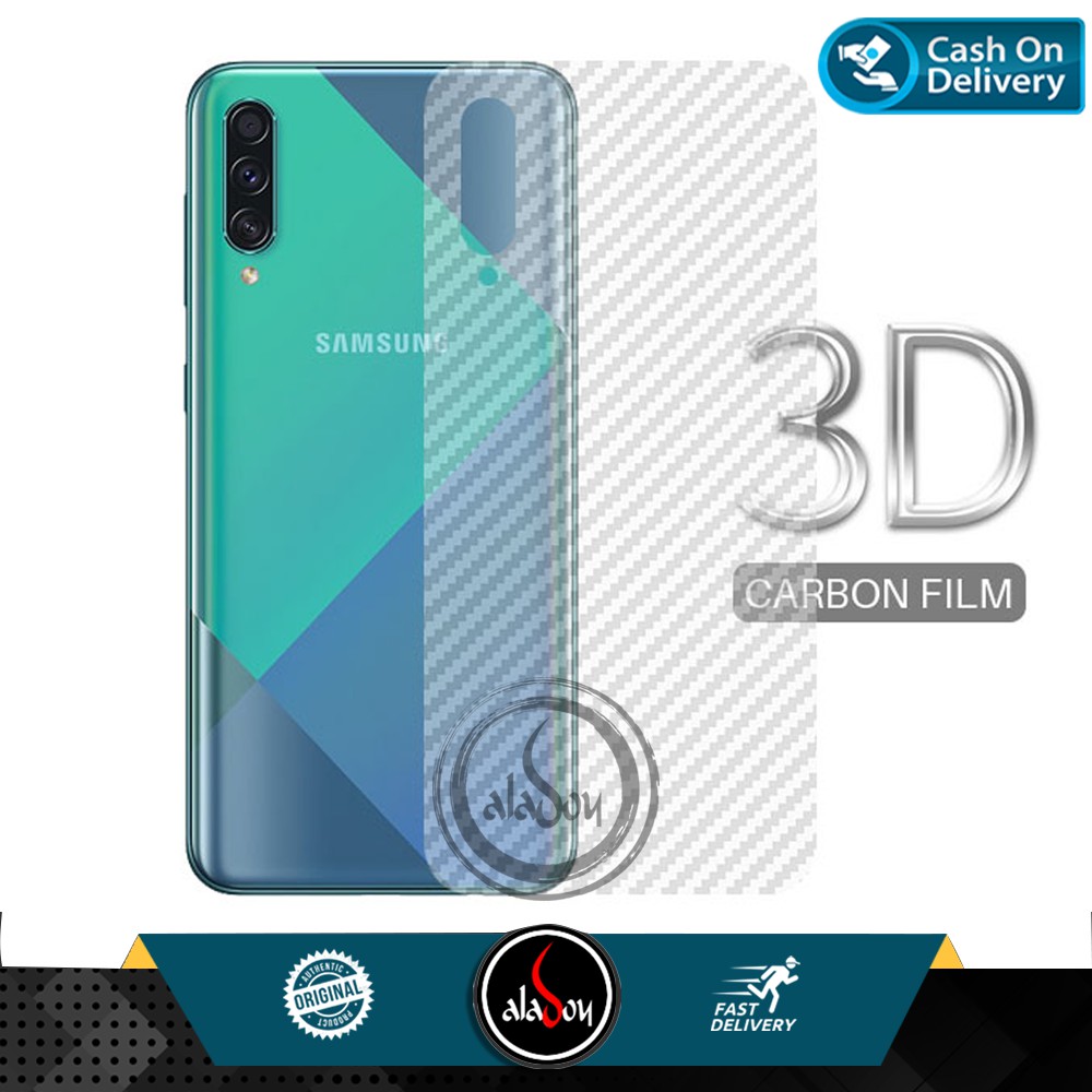 Garskin Carbon 3D Samsung A50S Premium Back Screen Protector