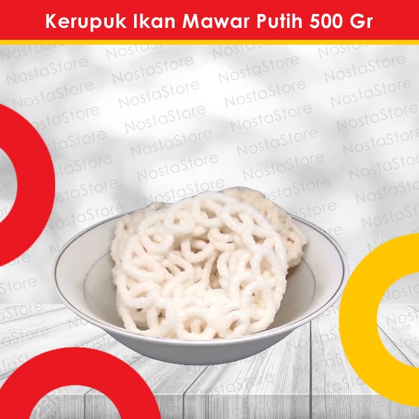 

Kerupuk Melati Putih Ampera 89 Rasa Ikan / Kerupuk Ikan Palembang Repack 500 Gr