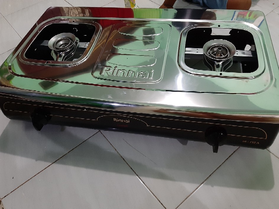 Kompor Gas Rinnai 2 Tungku Ri-712a / Ri712a / Ri 712 A Stainless Steel Bergaransi