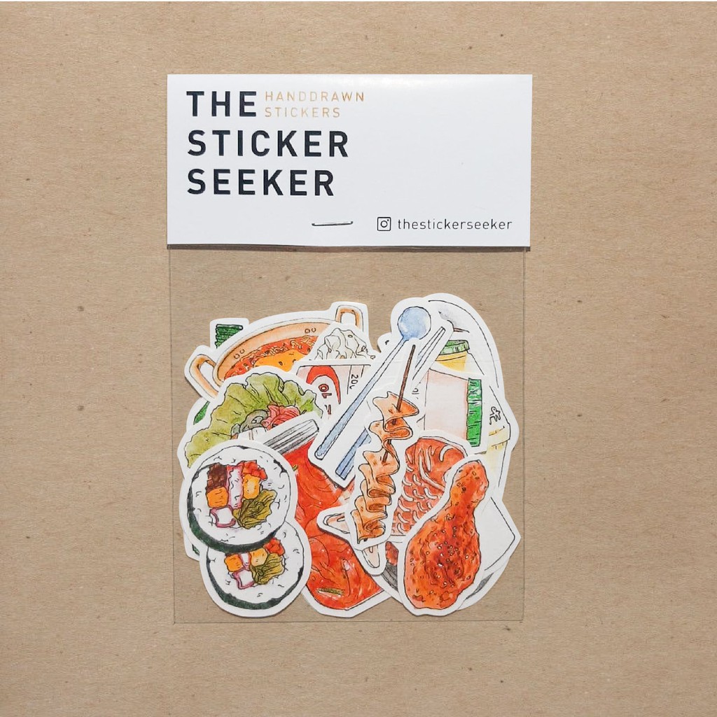 Korean Food Vinyl Sticker Pack