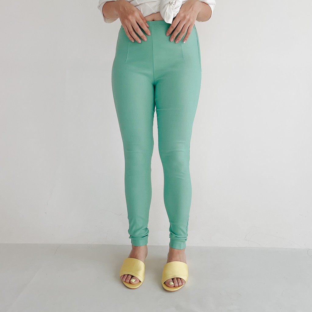 Yuan Market - Celana Bahan Skiny Zip Pant