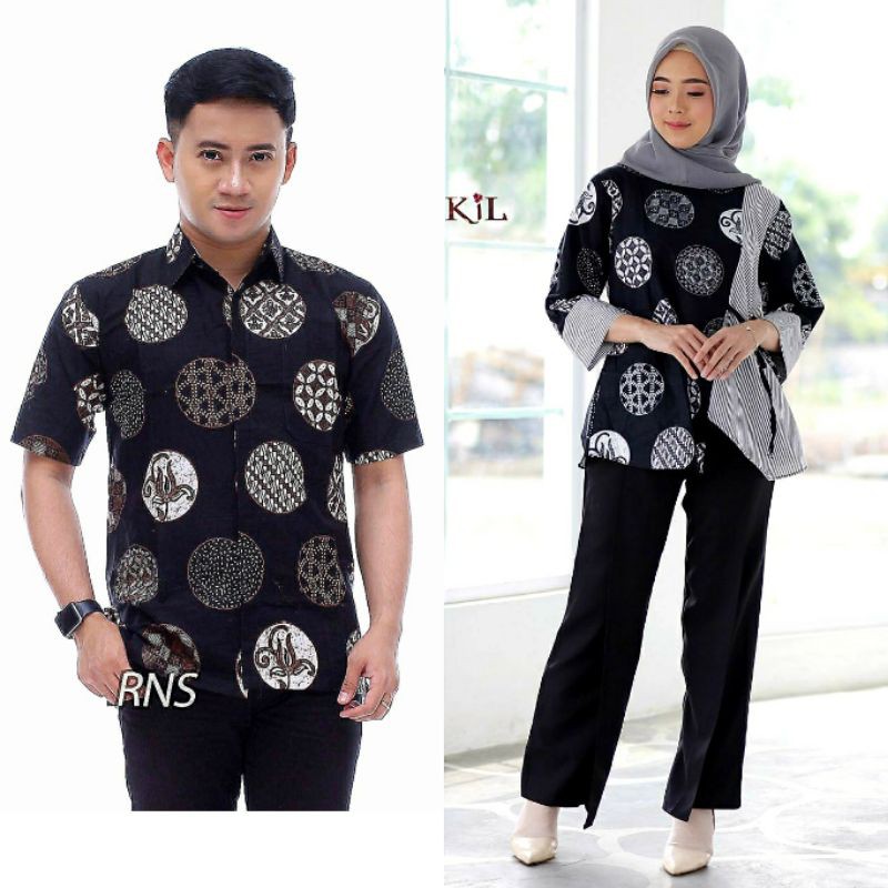 BAJU BATIK WANITA MODERN MONALISA GENES M,L,XL asli PEKALONGAN