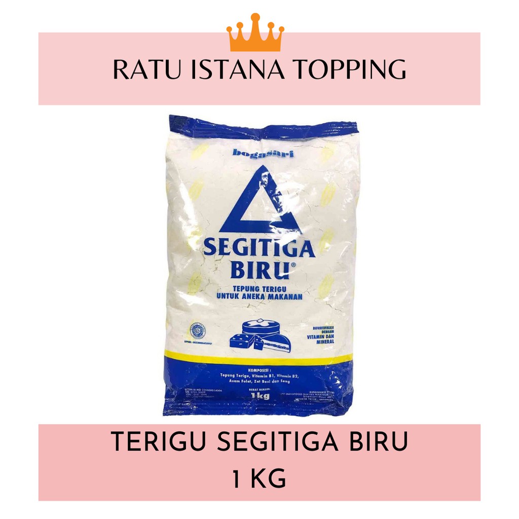 

TEPUNG TERIGU SEGITIGA BIRU KEMASAN 1KG ECOPACK BEST SELLER-TERIGU GORENGAN-TERIGU MURAH-BOGASARI