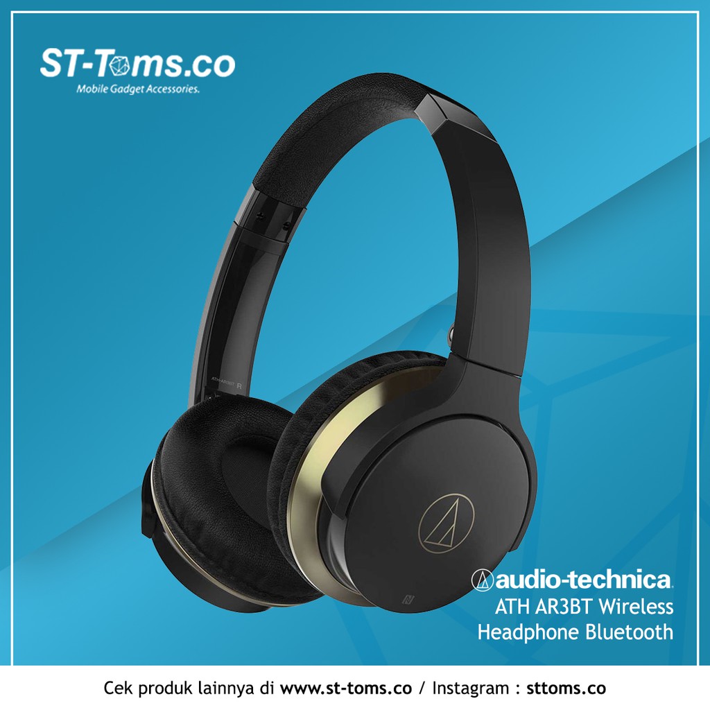 Audio Technica ATH AR3BT AR 3 BT AR3 BT Wireless Headphone