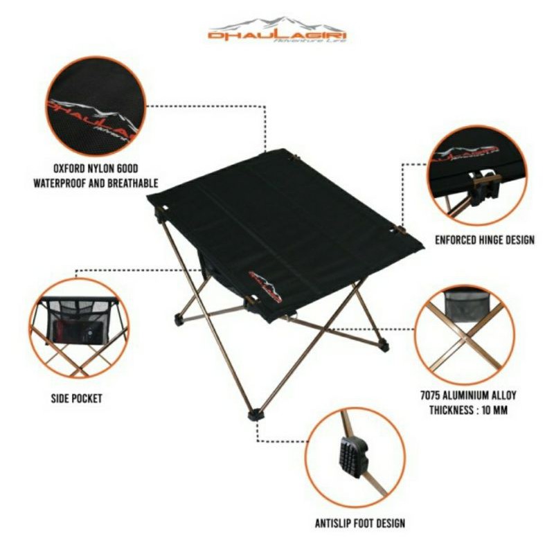 Meja Camping Lipat Dhaulagiri / Folding Table Dhaulagiri