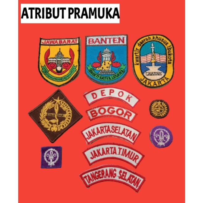 Set Badge Pramuka SD,SMP,SMA/SMK