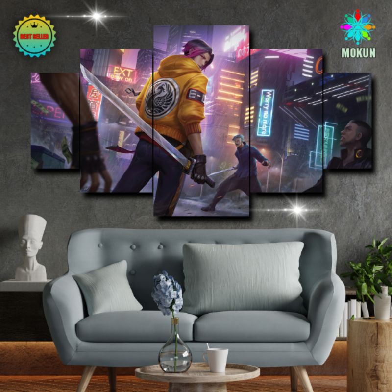 MOKUN Poster Kayu Sambung Mobile Legends Ling Starlight