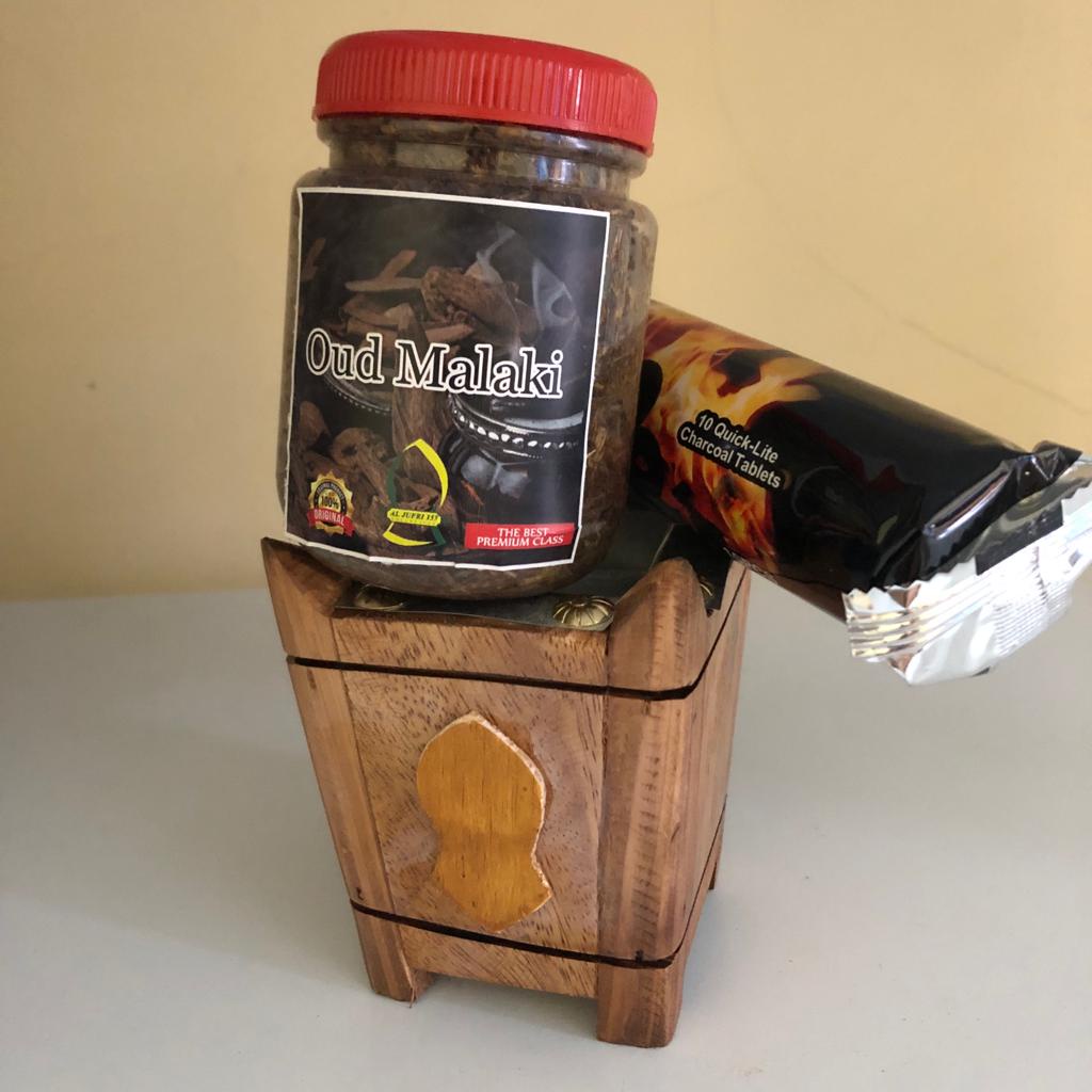 Paket Mabkharat Prapen Kayu Mini OUD MALIKI Premium