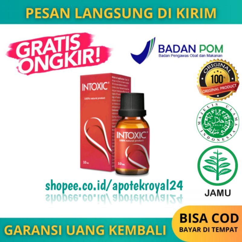 Intoxic Cairan Herbal Anti Parasit 100% Original