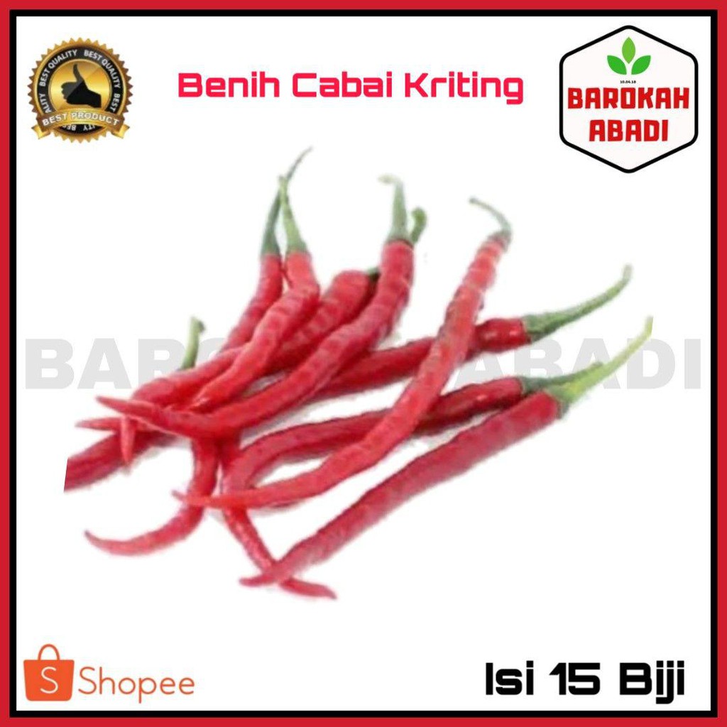 35 Benih Cabai Keriting Cabe Merah F1 - Bibit Sayuran Seribuan - CMERAH KERITING