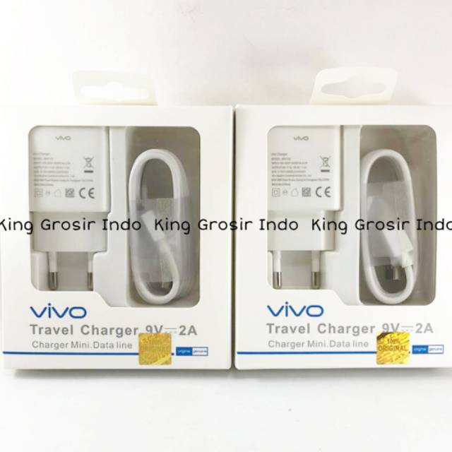 Charger Vivo 2A 9V Fast Charging Micro Original 100% Type V5 V3 V9 BK0720 Travel Charger Casan