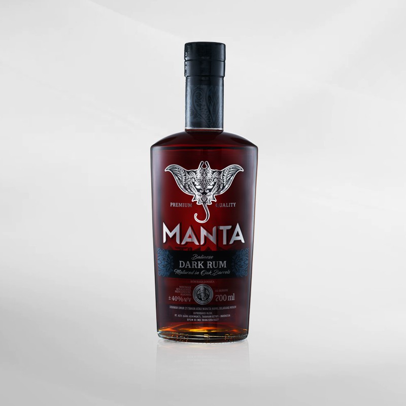 Manta Dark Rum 700 Ml ( Original &amp; Resmi By Vinyard )