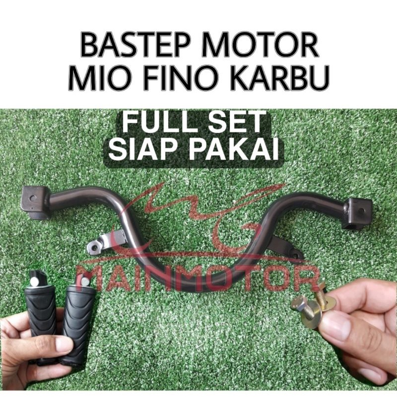 BASTEP DEPAN MIO FINO KARBU FOOTSTEP PIJAKAN KAKI FULLSET