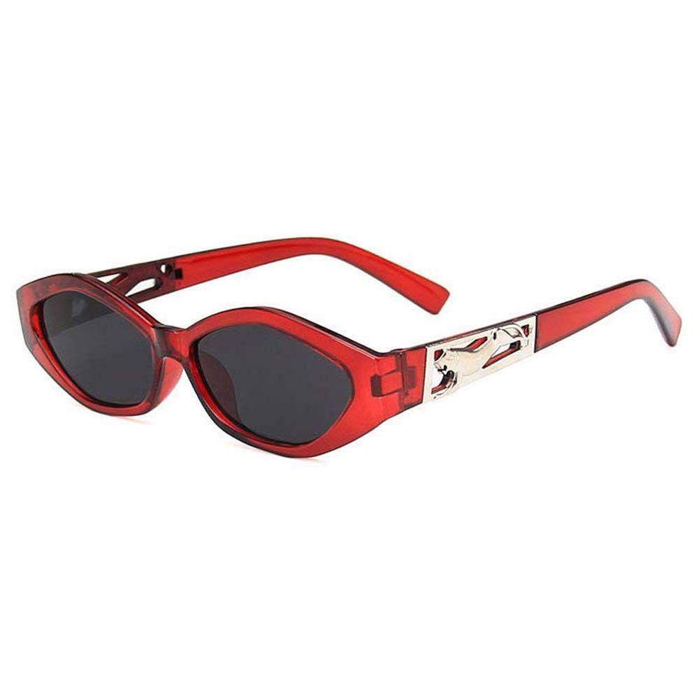 Mxbeauty Kacamata Wanita Fashion Untuk Pria Anti UV Motif Leopard UV400 Kacamata Matahari Bingkai Kecil Rectangle Sunglasses