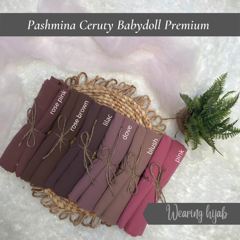 Pasmina Ceruty Baby Doll Premium / Pashmina Ceruty Baby doll Jahit Tepi PART 1