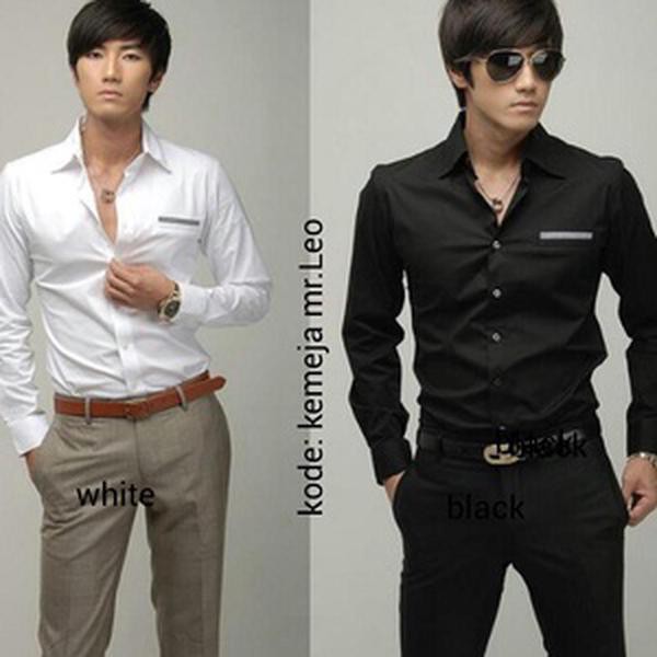 KEMEJA MR LEO BLACK MURAH DAN KEREN