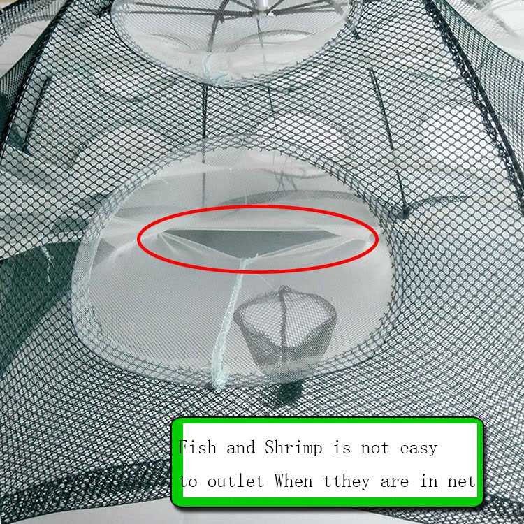 Jaring Pancing / Perangkap Ikan / Bubu Hexagonal 4 6 8 10 12 16 20 Hole Fishing Net Trap Cage