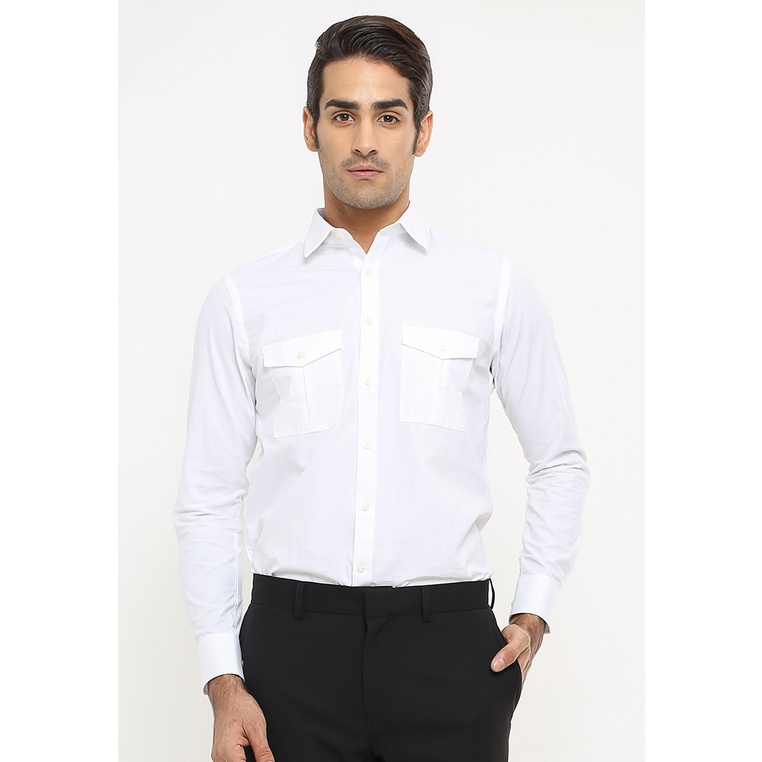 Johnwin - Kemeja Formal - Kemeja Pria - Kemeja Lengan Panjang - Reguler Fit - Putih - FSH.650.W237.6