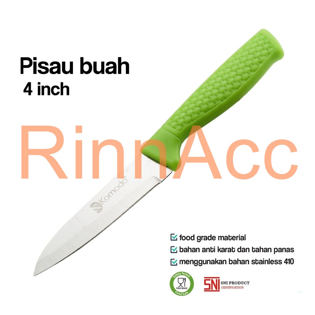 PISAU Tebal SAKURA KOMODO 4 inch Stainless Steel / Buah / Daging / Sayur / Serbaguna