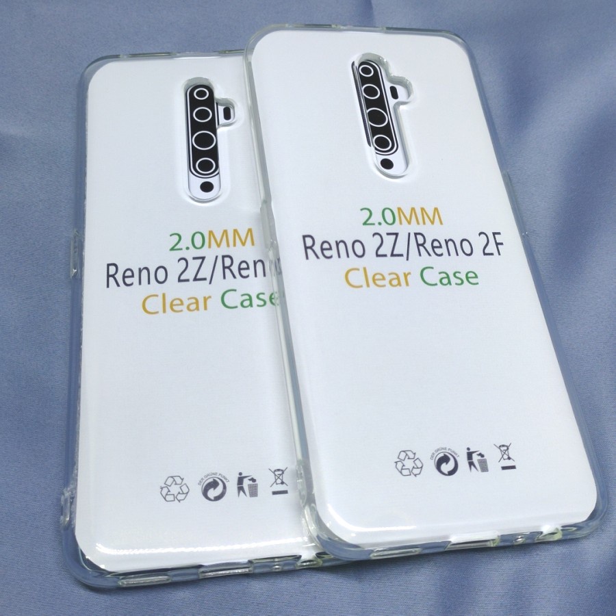 OPPO RENO 2 RENO 2F CASE SOFT HD BENING TPU CLEAR TRANSPARAN, SOFTCASE CLEAR 2mm