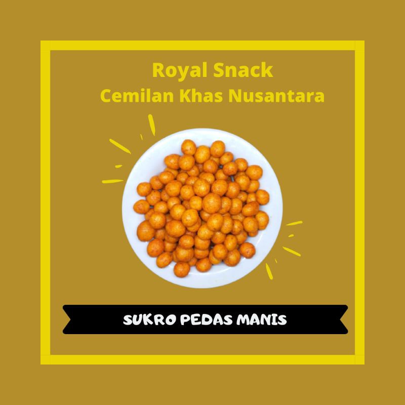 

royalsnack - kacang sukro pedas 250 gram / kacang sukro kiloan / sukro gurih / cemilan snack