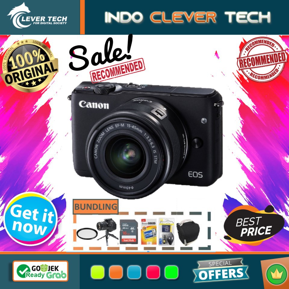 Canon EOS M10 Kit 15-45mm IS STM WiFi - Paketan