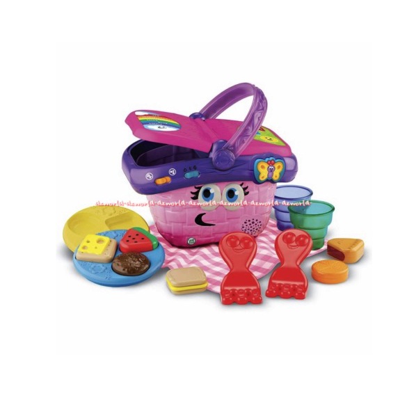 Leapfrog Shapes &amp; Sharing Picnic Basket Keranjang Piknik Mainan Bayi Keranjang Piknik Leap Frog