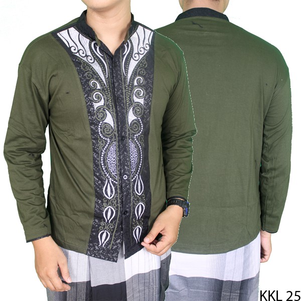 Baju Koko Kemeja Muslimin Lengan Panjang KKL 25