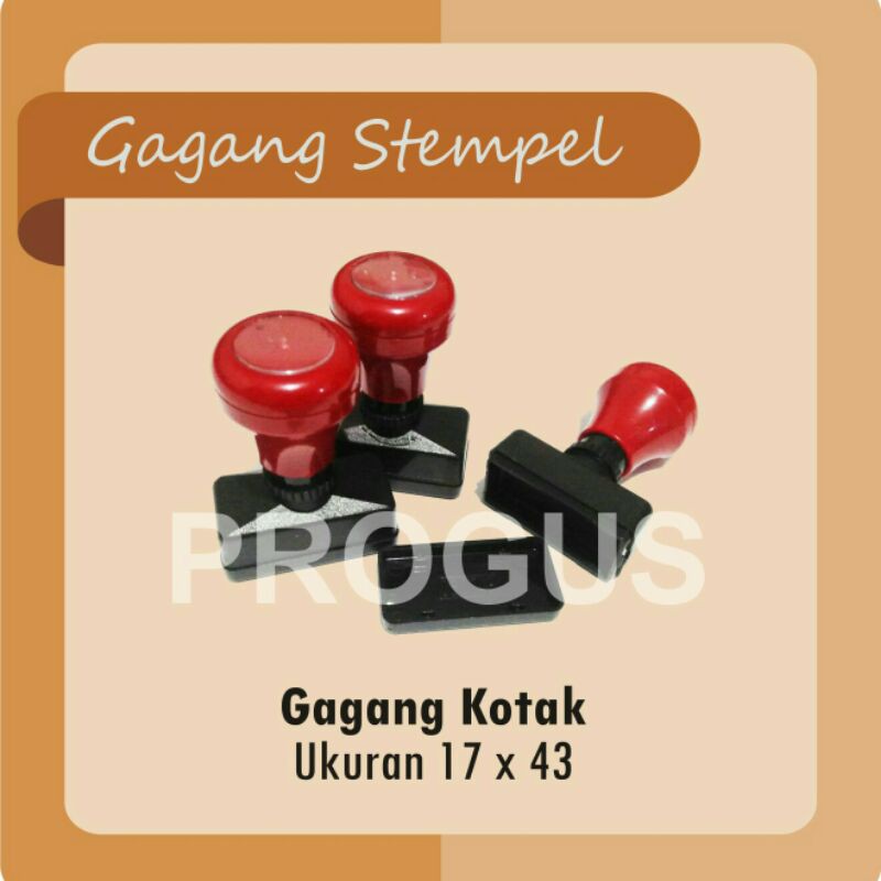

Gagang Stempel Flash Otomatis Kotak Ukuran 17 x 43 mm