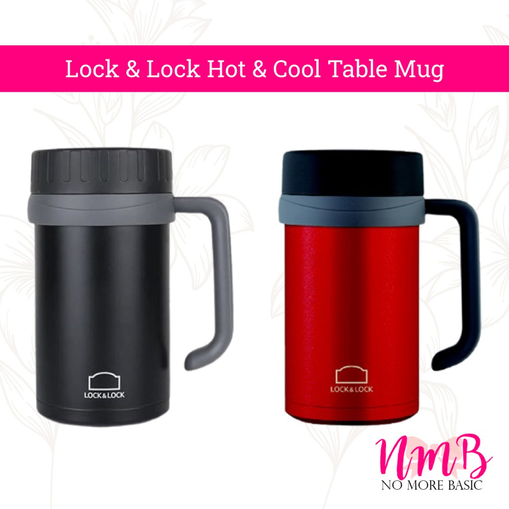 Lock &amp; Lock Hot &amp; Cool Table Mug 500ml - New Basic Outdoor Mug Cup - Gelas Thermos Panas