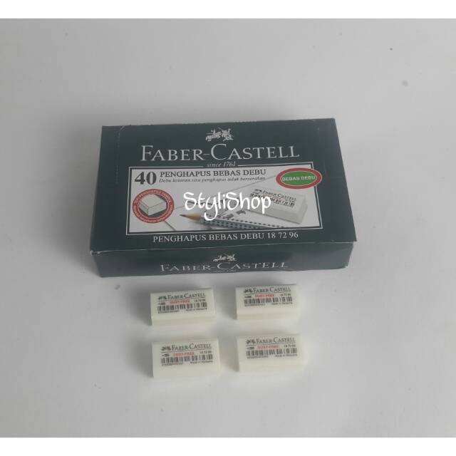 Penghapus Pensil 2B Faber Castell Putih Kecil