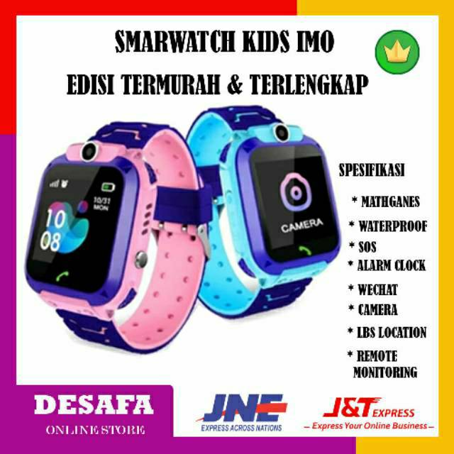 Smartwatch kids Q12 Jam tangan anak smart watch kids Jam Hp Q 12 Original Ori Waterproof Reflika Imo