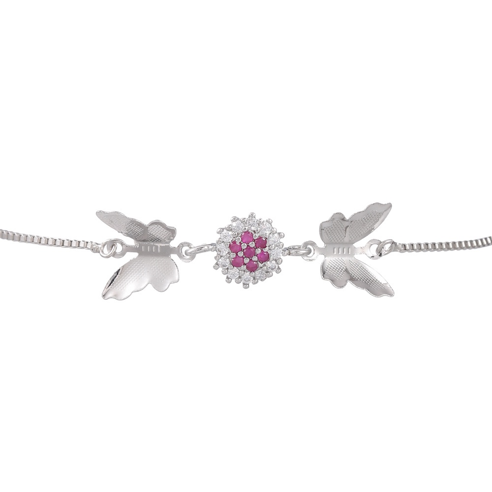 COD gelang kupukupu korea  anti karat Liontin Berlian aksesoris fashion gelang perhiasan perak D341