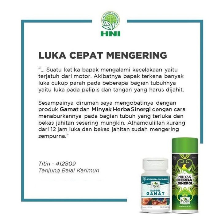 Hpai Hni Paket Herbal Luka Bekas Operasi Mengering Obat Bakar Menyamarkan Bekas Gatal Infeksi Shopee Indonesia