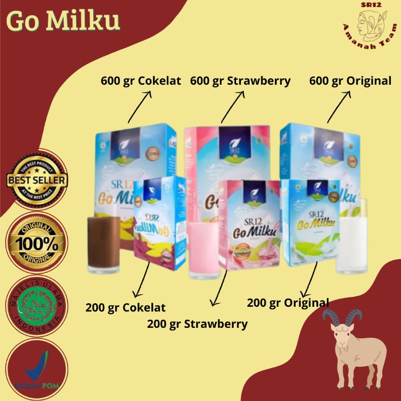 

BEST SELLER GOMILKU SR12 I SUSU KAMBING I SUSU ETAWA I MENJAGA IMUNITAS I MEMBANTU SISTEM PERNAPASAN PENCERNAAN I MENYEHATKAN TULANG