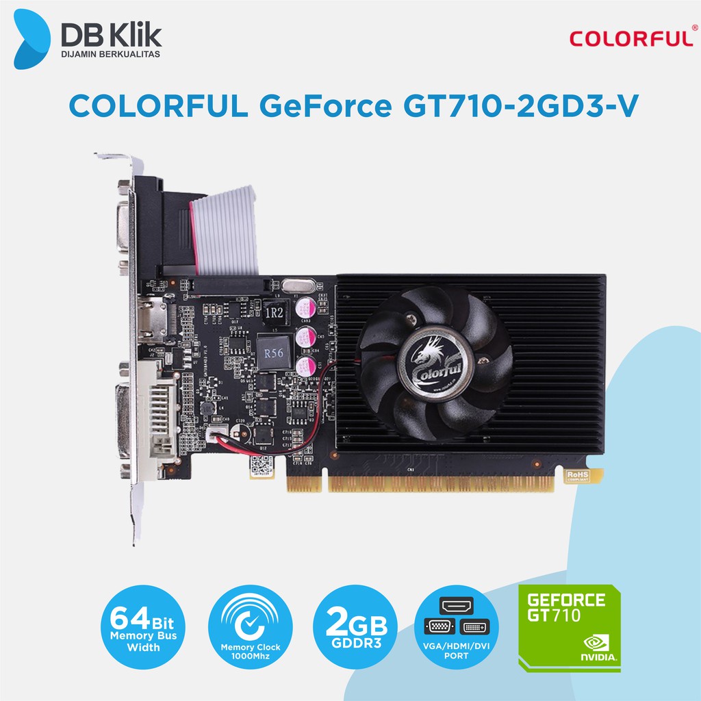 VGA Colorful GeForce GT710 2GD3-V