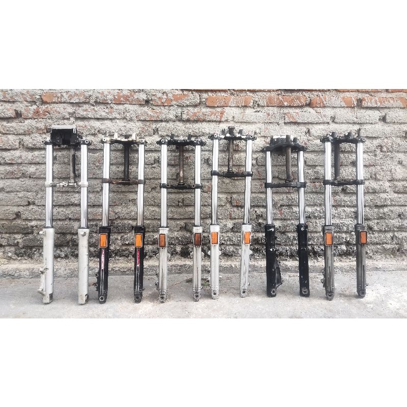 SKOK DEPAN GL PRO MAX ORI SECOND HONDA SHOCK SHOCKBREAKER KOMPLIT SEGITIGA ORIGINAL COPOTAN MOTOR