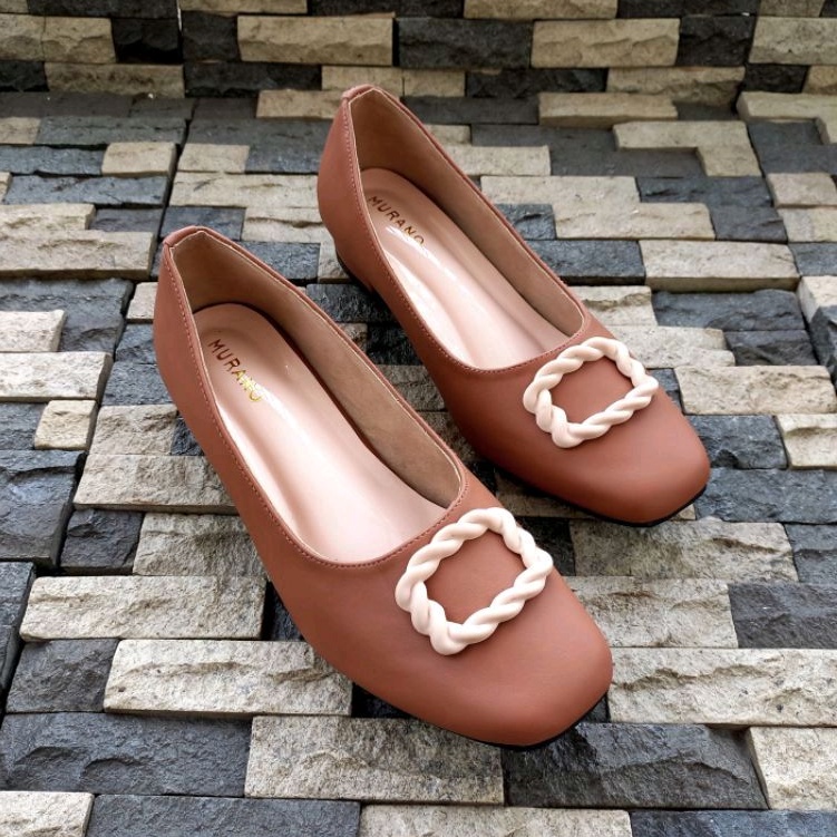 Flat Shoes Murano Moana Brown Sepatu Big Size Jumbo 41-46