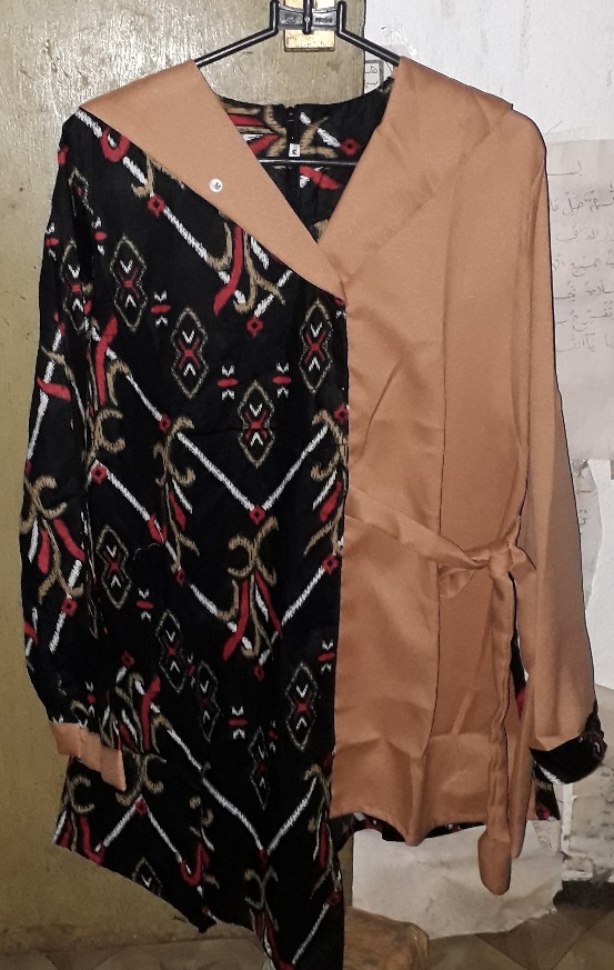 Batik Wanita Asj Sa Hrb026 Kenongo Kemeja Tosca Pendek