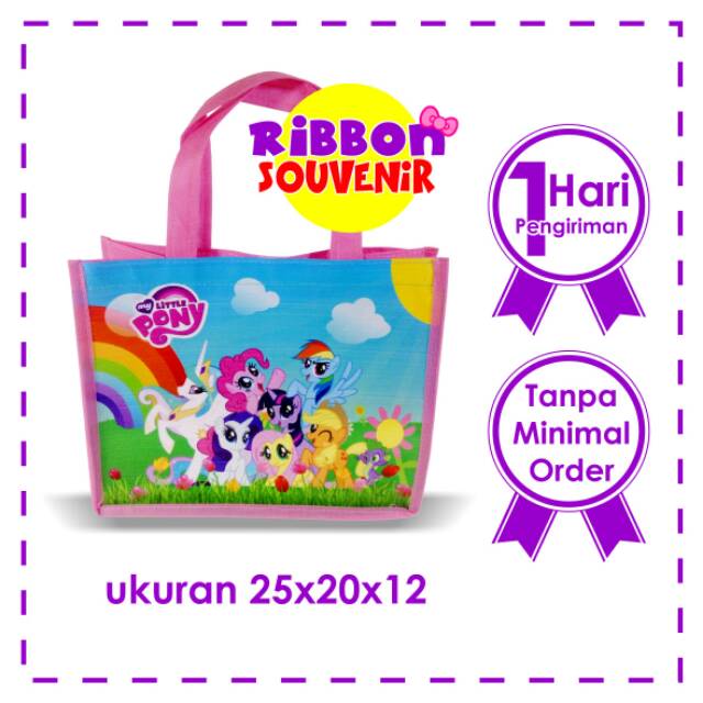 

Tas Ultah Jinjing Tenteng Little Pony Souvenir Ultah Ukuran 25x20
