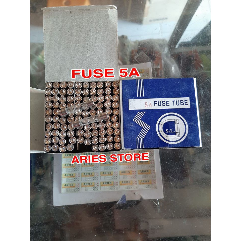 FUSE 5A BESAR 3 CM SIKRING 5A KACA