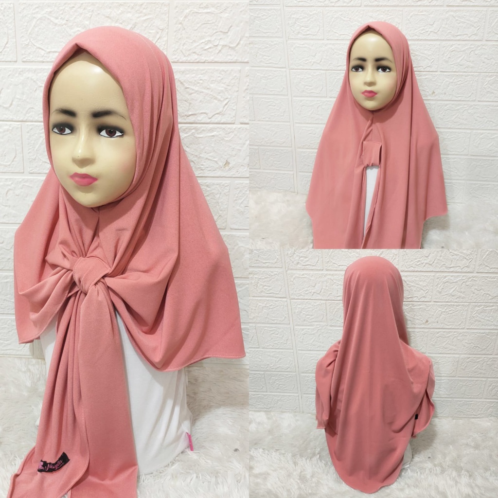 Kerudung Anak AIRIN KIDS SEGITIGA Hijab Segitiga Instan Anak Jersey Airis Terbaru Nayla Hija'b