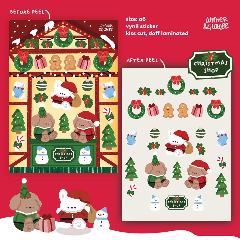 CHRISTMAS SHOP SPECIAL STICKER SET