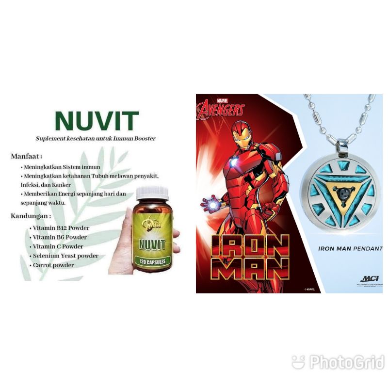 paket nuvit dan kalung kesehatan Ironman mci