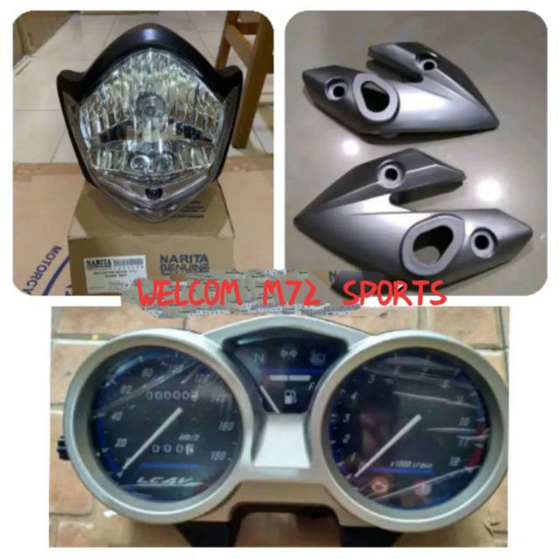 PKT Spedometer Vixion Old Lampu Depan Vixion Old Kupingan Vixion Old Full Set Lampu Depan Vixion Old