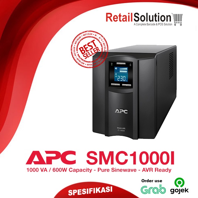 UPS AVR 1000VA 600W - APC SMC1000i / SMC-1000i / SMC1000 i 230V