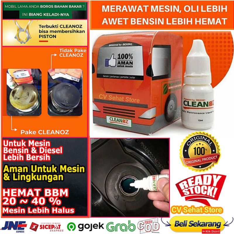 CLEANOZ Cairan Minyak PENGHEMAT BBM Clenoz Menghemat Bahan Bakar Terbaik Untuk Mobil dan Motor Clean