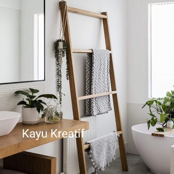 Kayu Standing Hanger Kayu Gantungan 130X50