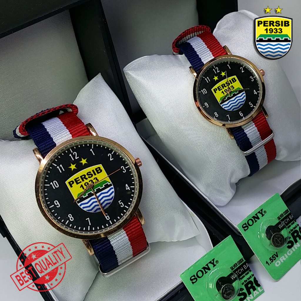 (BEST QUALITY) JAM PERSIB KANVAS (SATUAN/SEPASANG) 2